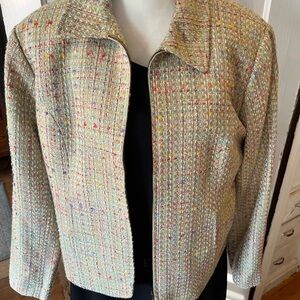 Coldwater Creek Pastel Tweed Women's Blazer